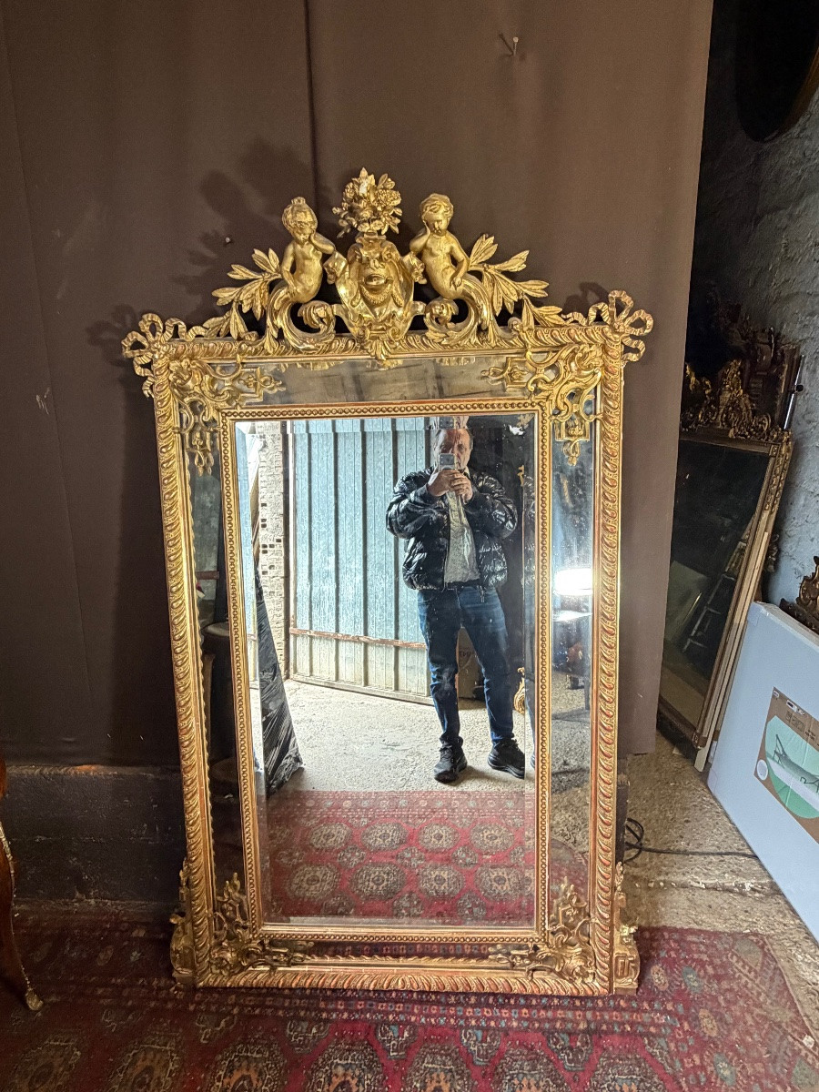 Miroir a pare close XIXe -photo-7