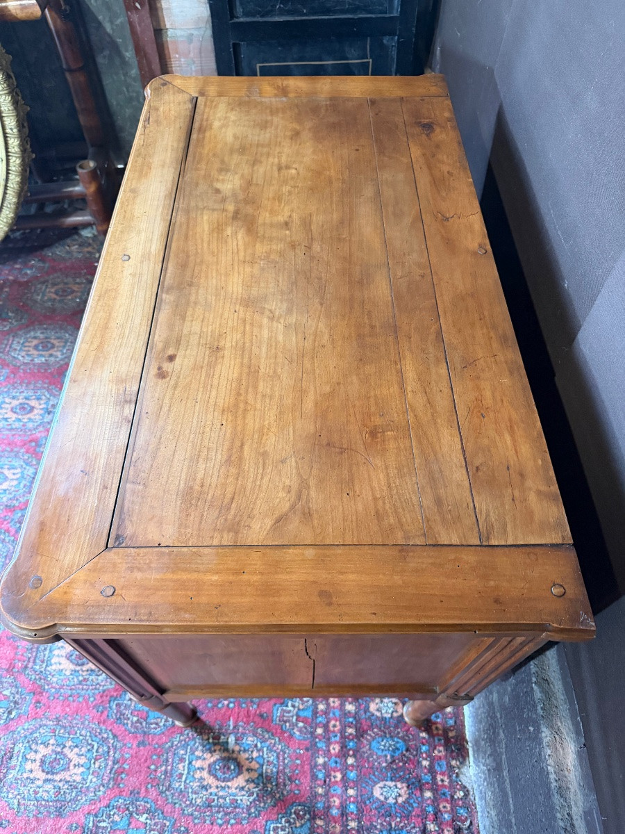 Petite commode sauteuse d’époque Louis XVI -photo-3