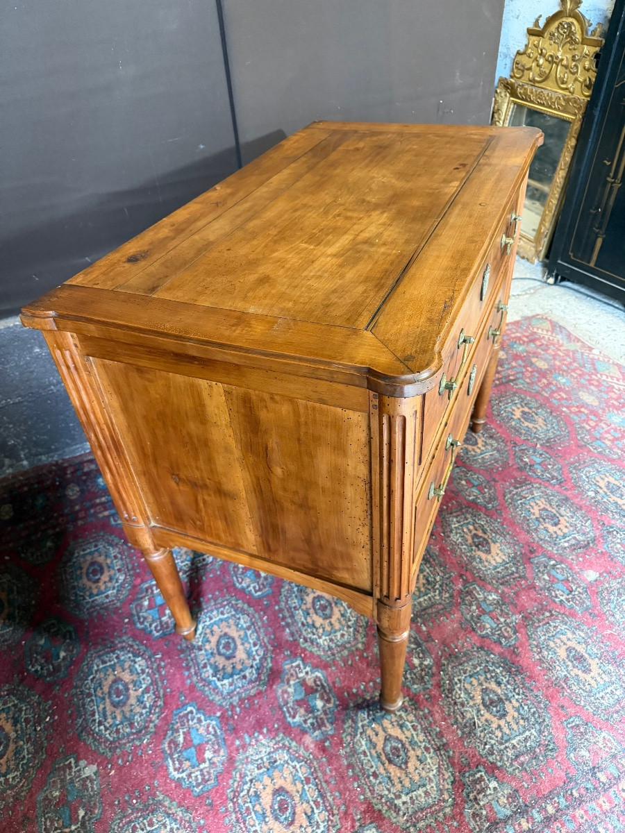 Petite commode sauteuse d’époque Louis XVI -photo-1