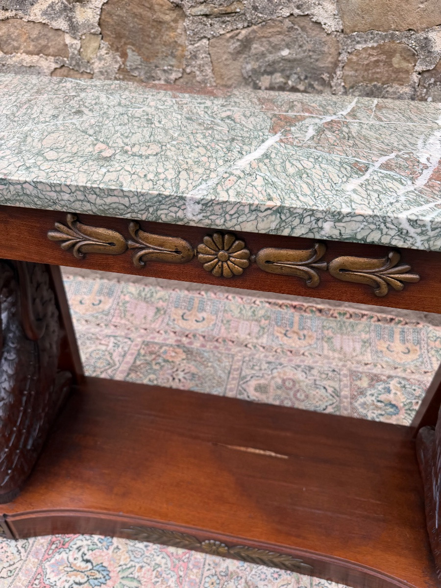Console aux dauphins de style empire -photo-4