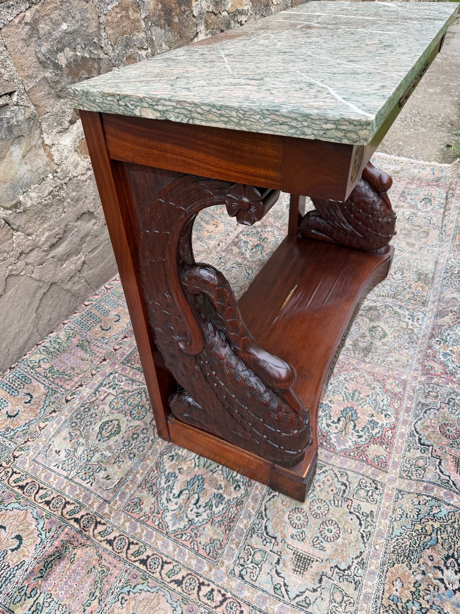 Console aux dauphins de style empire -photo-2