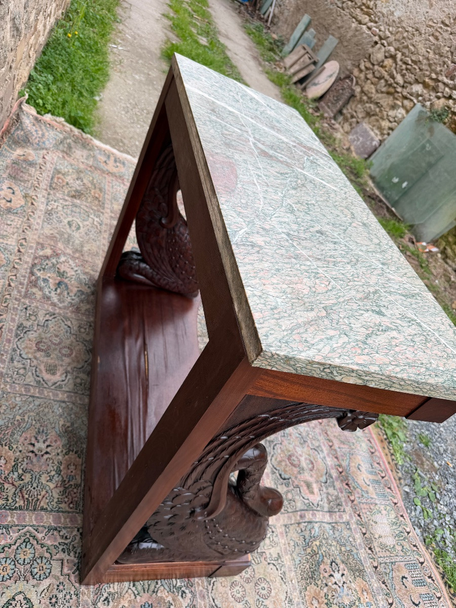 Console aux dauphins de style empire -photo-4