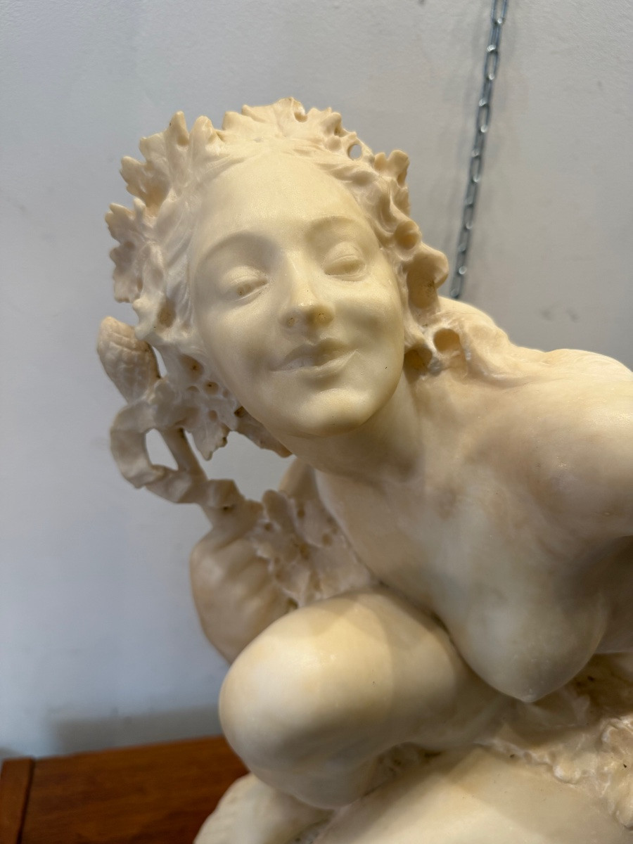 Guglielmo Pugi (1850-1915) Young Woman In White Marble -photo-2