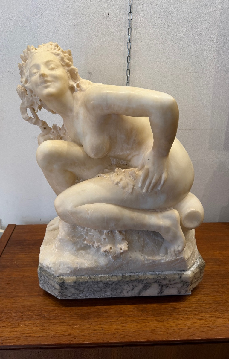 Guglielmo Pugi (1850-1915) Young Woman In White Marble 