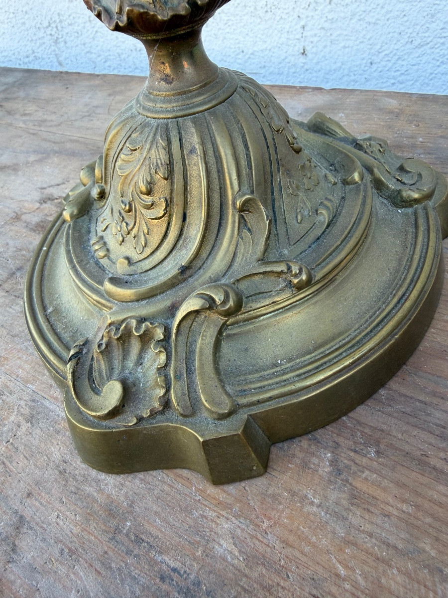 Pair Of Ormolu Candelabra In The Louis XV Style-photo-4