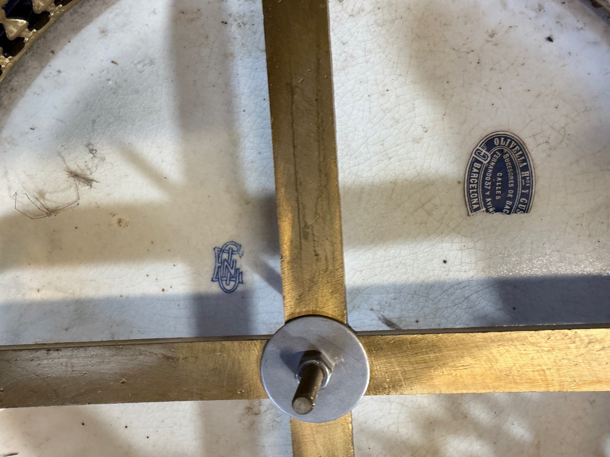 Large Bronze-mounted Gien Earthenware Cache Pot In The Taste Of édouard Lièvre-photo-5