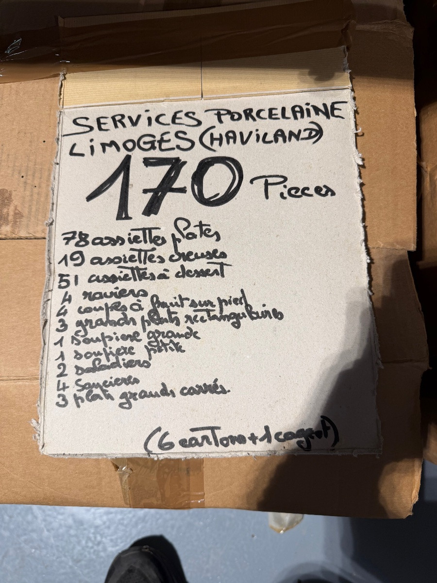 Important 170-piece Service In Haviland Limoges Porcelain-photo-8