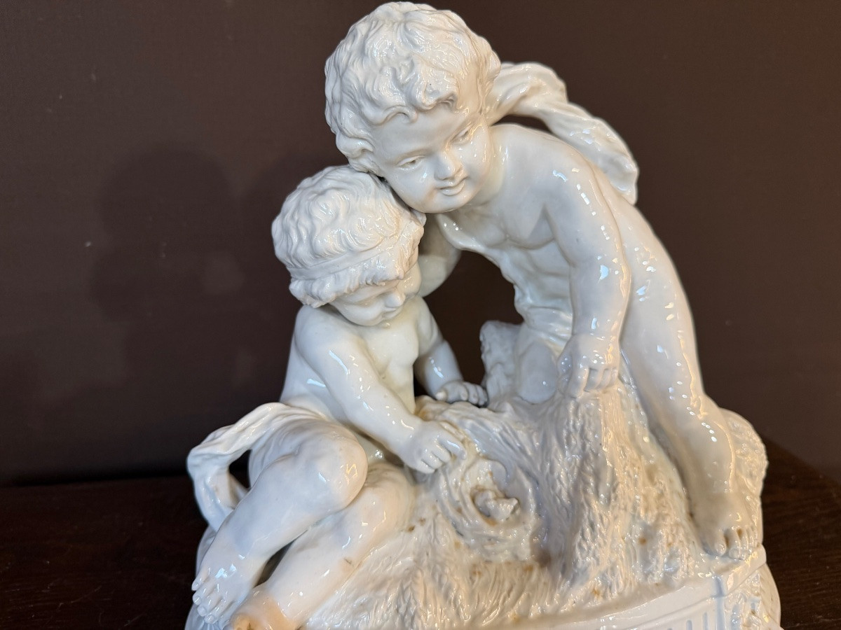 Angelots en porcelaine de Capodimonte-photo-2
