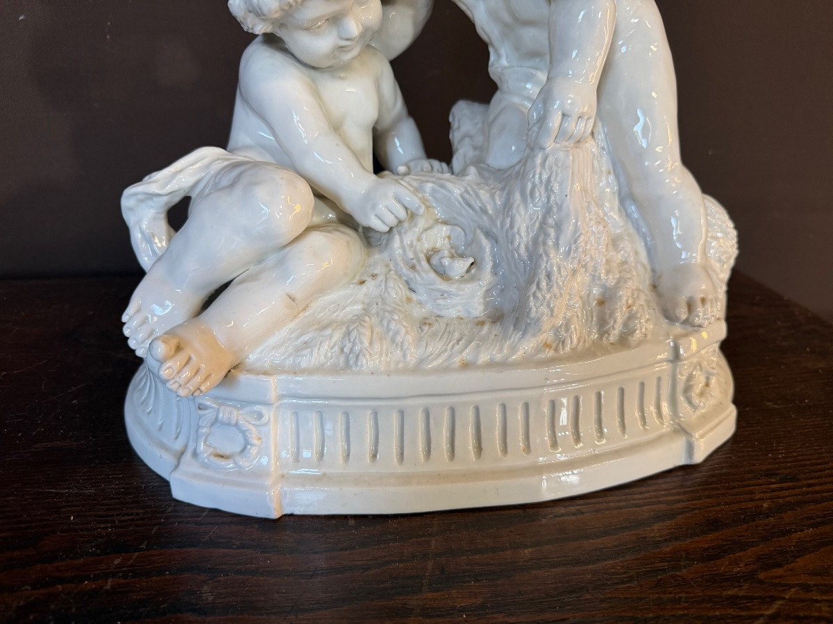 Angelots en porcelaine de Capodimonte-photo-3