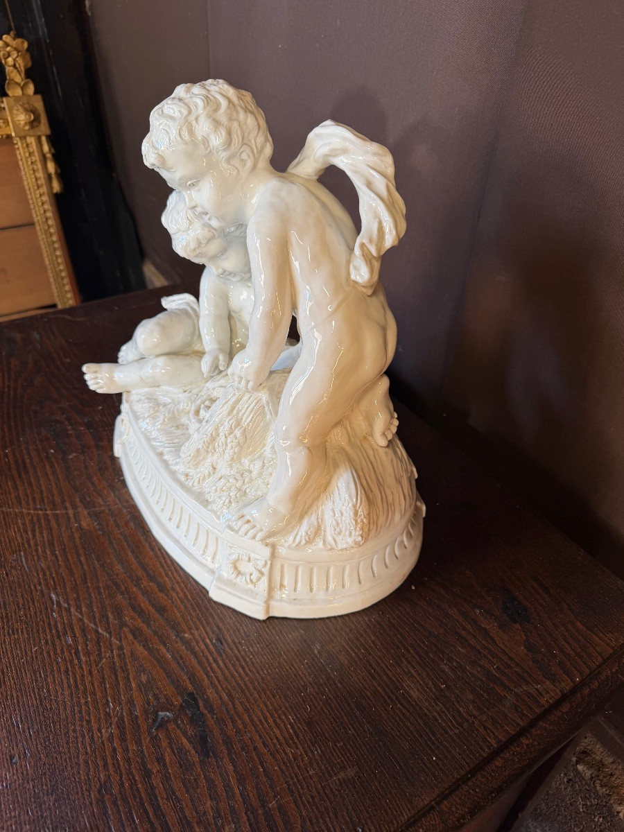 Angelots en porcelaine de Capodimonte-photo-4