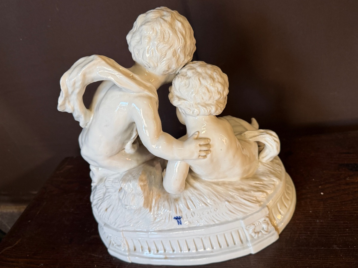 Angelots en porcelaine de Capodimonte-photo-3