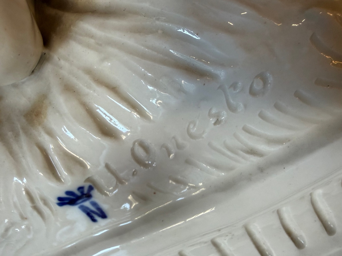Angelots en porcelaine de Capodimonte-photo-4
