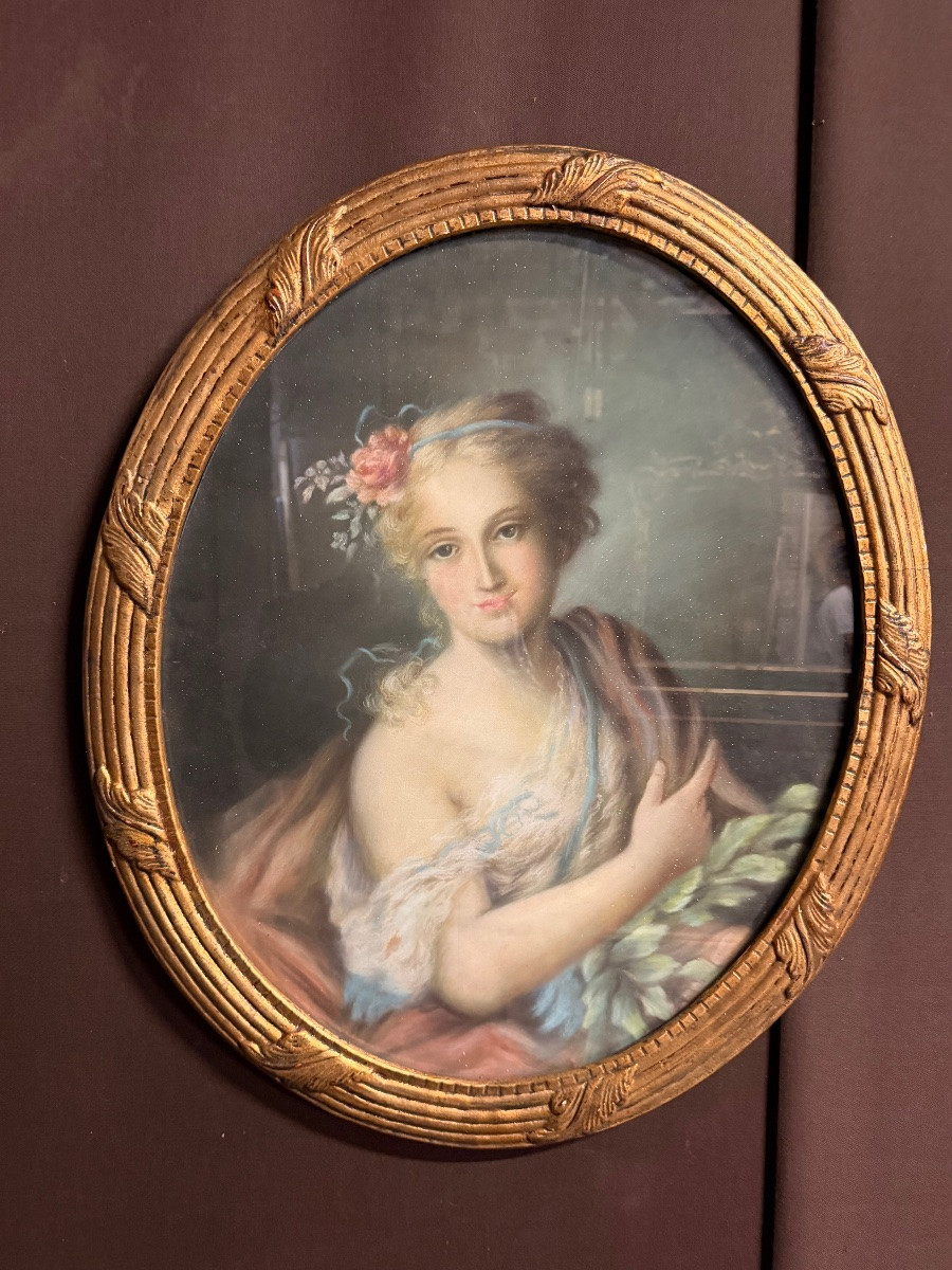 Pastel Of A Young Girl-photo-4