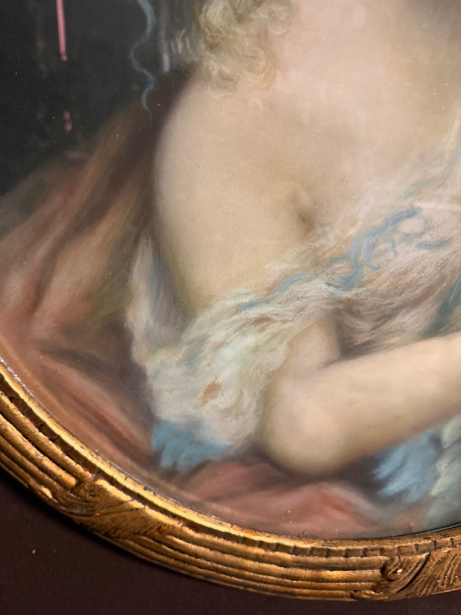 Pastel Of A Young Girl-photo-2