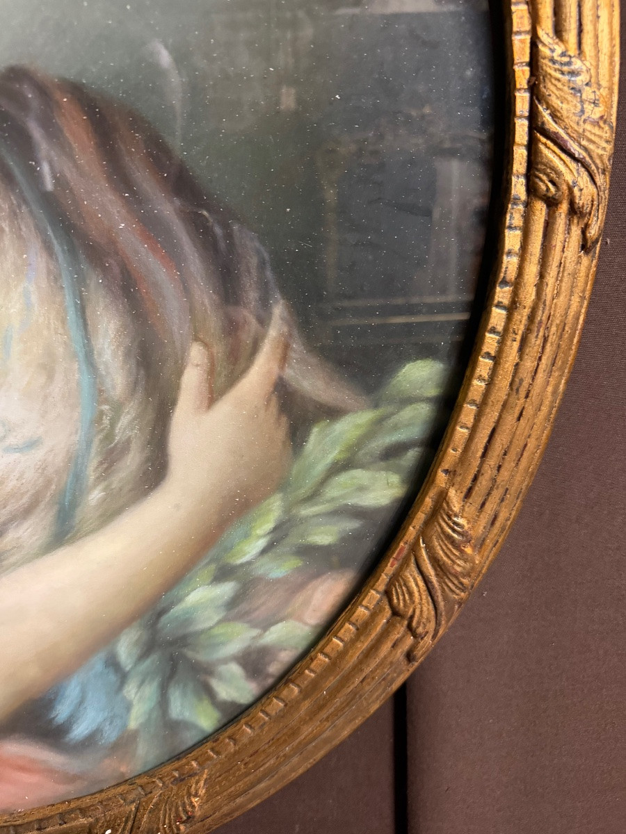 Pastel Of A Young Girl-photo-3