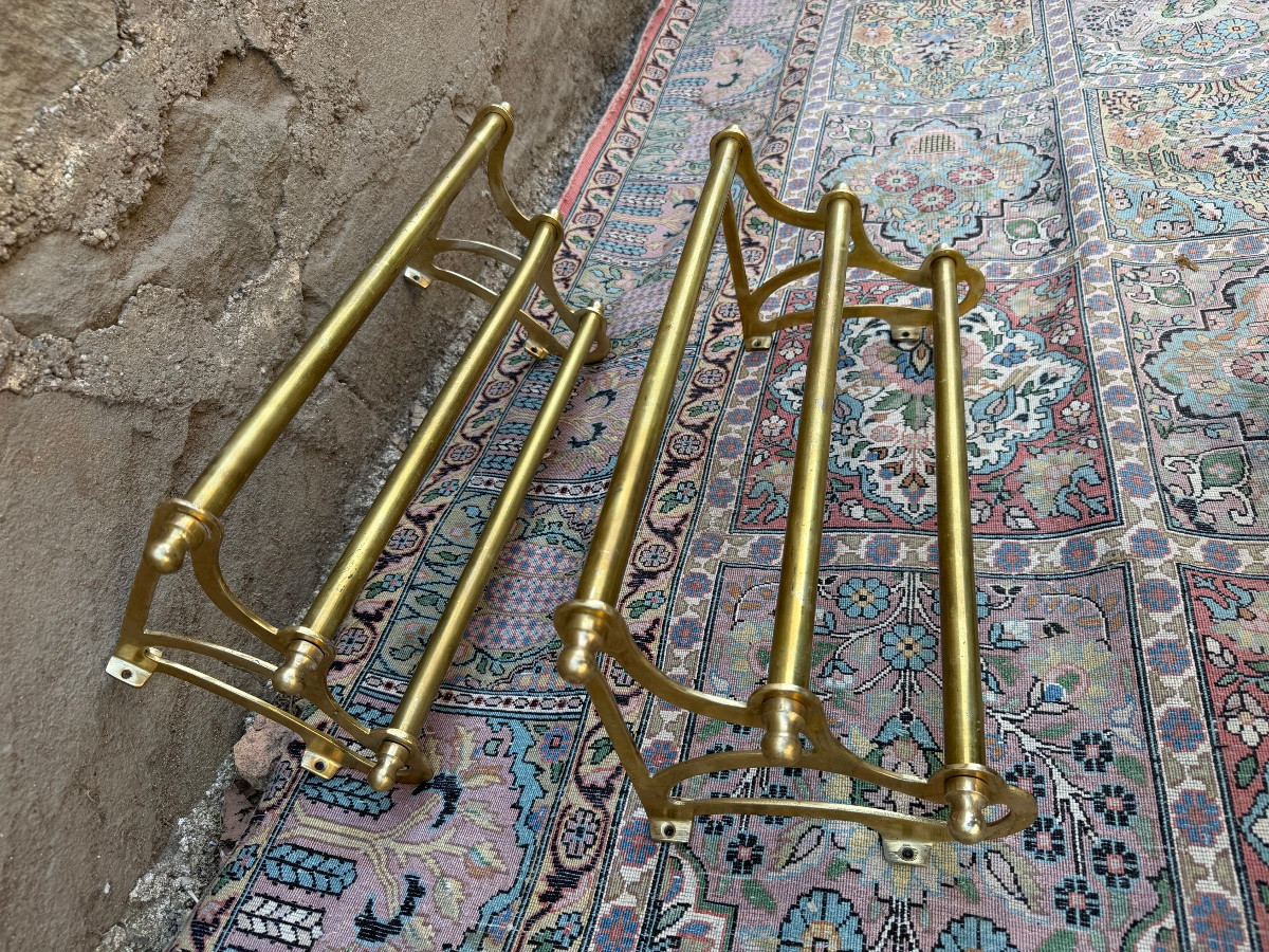 Pair Of Small Art Nouveau Racks-photo-2