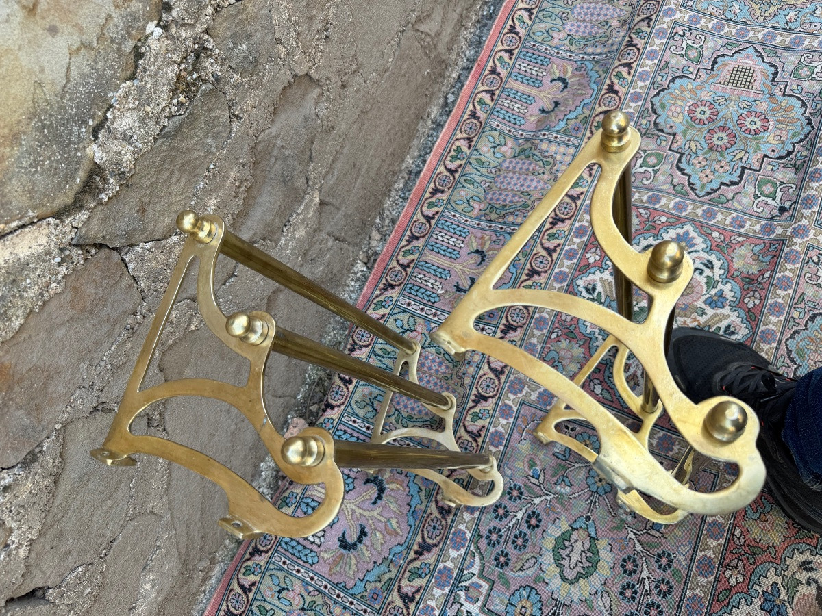 Pair Of Small Art Nouveau Racks-photo-3