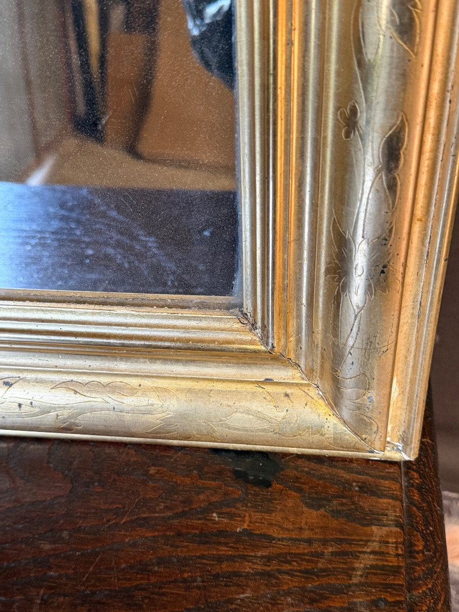 Miroir bois doré Louis Philippe -photo-4