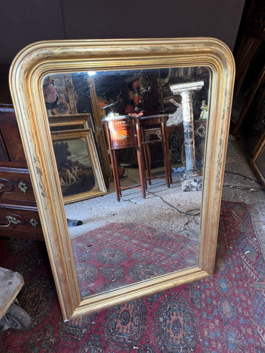 Miroir bois doré Louis Philippe 