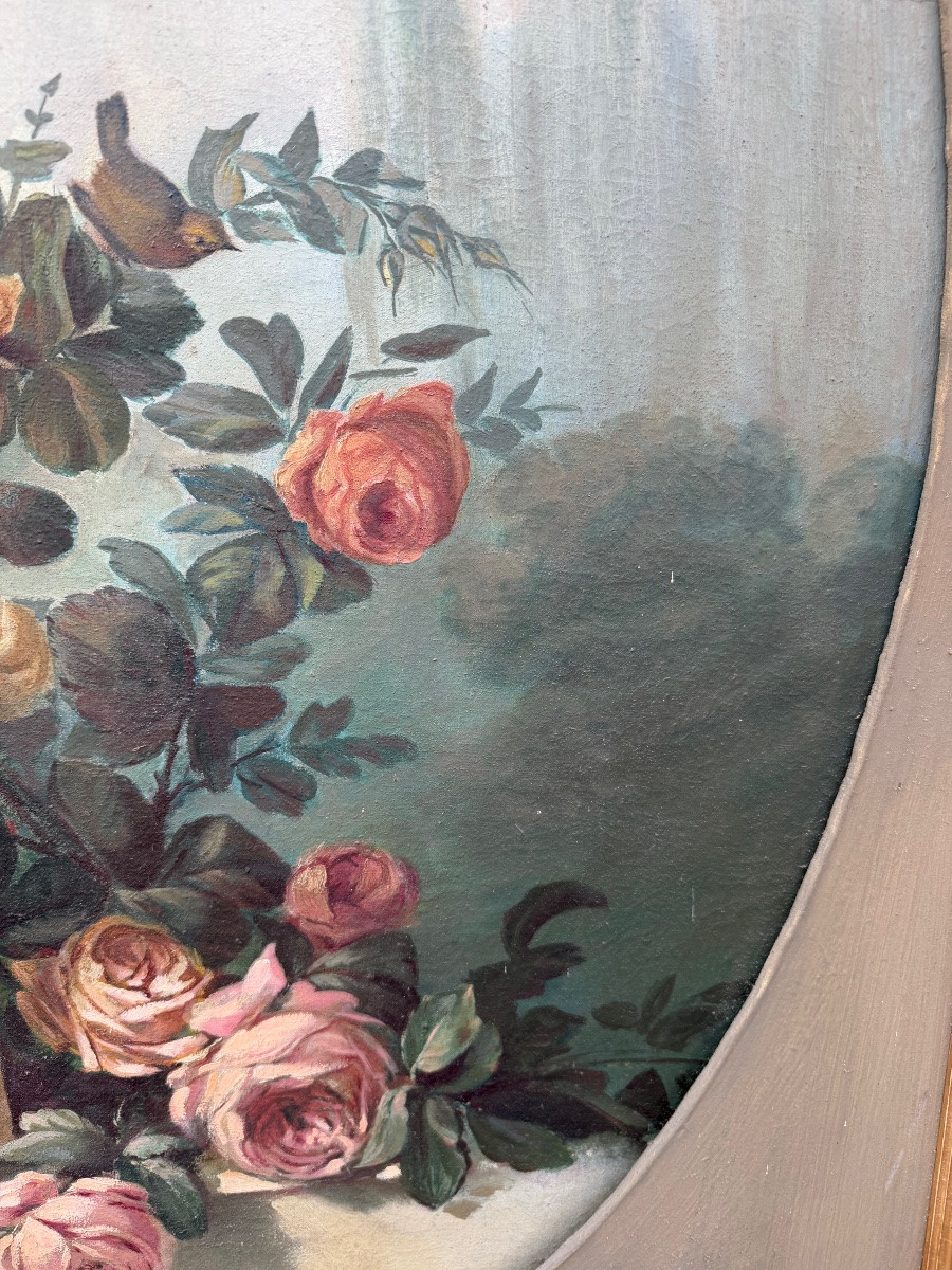 XIXth Century Flower Painting-photo-3