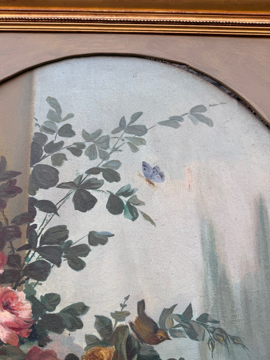 XIXth Century Flower Painting-photo-4