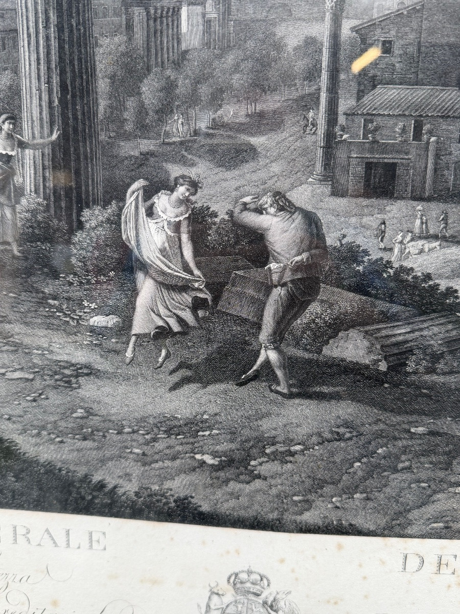 Gravure italienne XIXe -photo-3