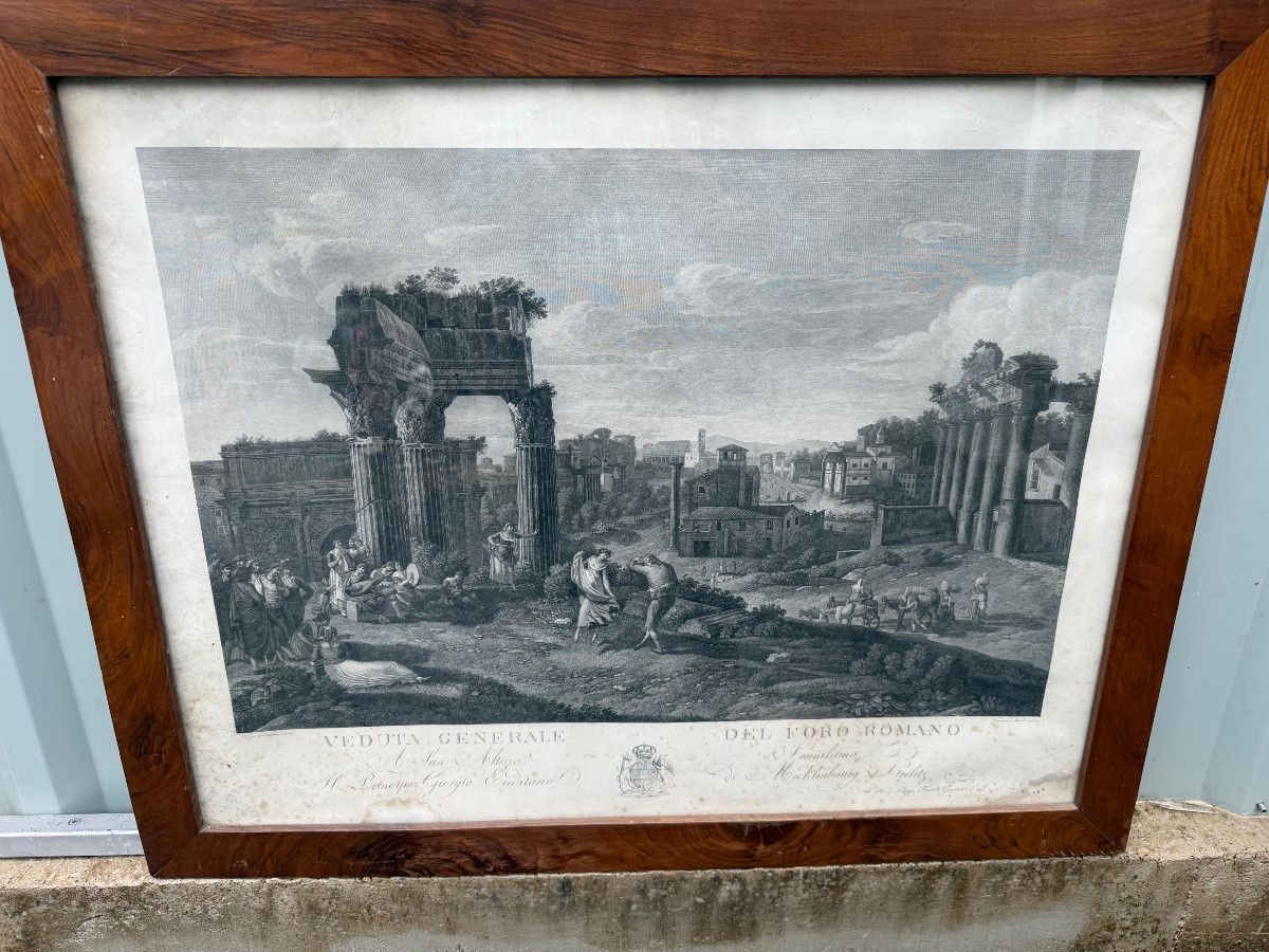 Gravure italienne XIXe 