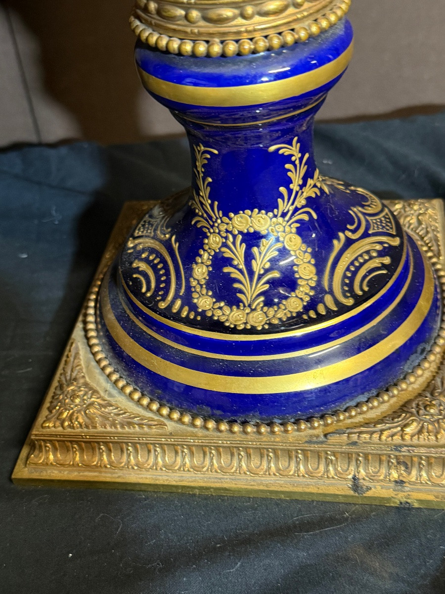 Importante paire de vases Sèvres -photo-4