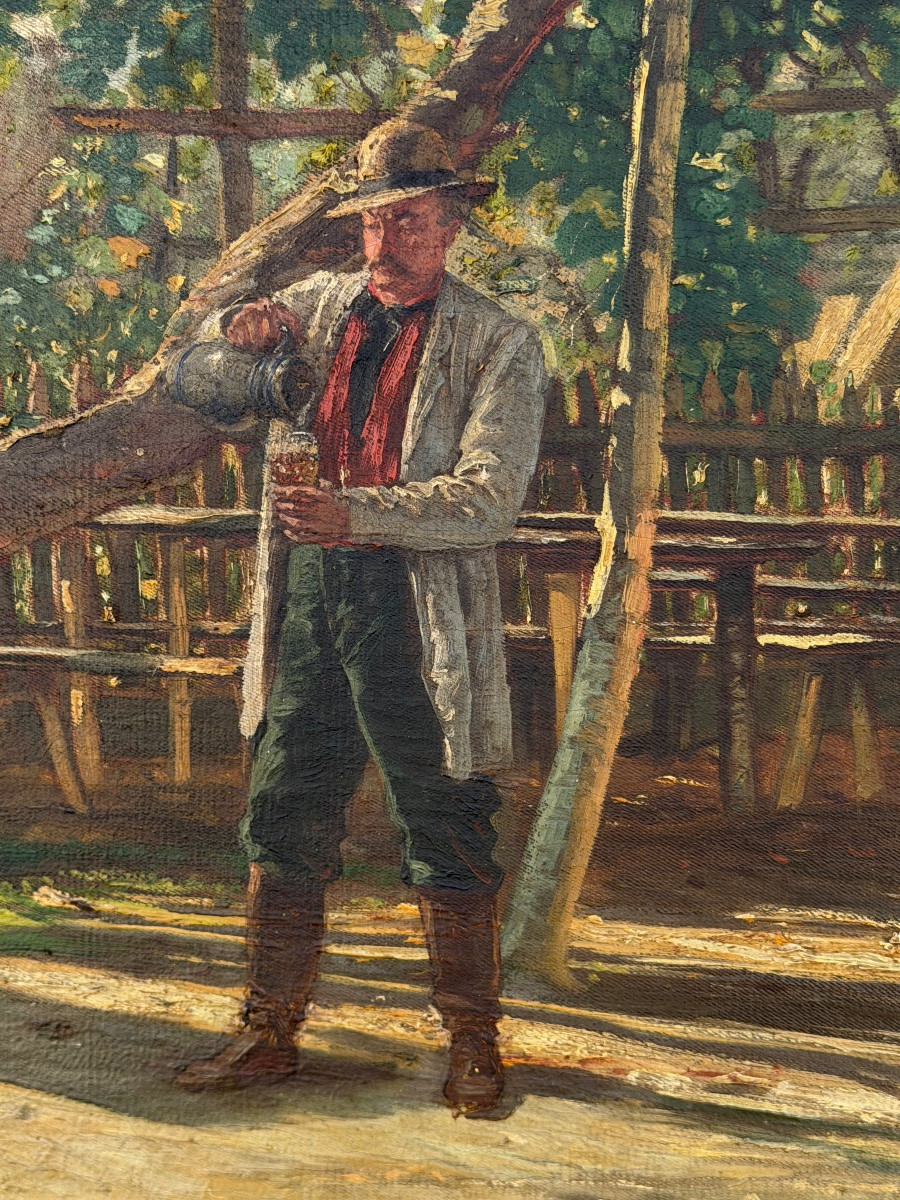 Félix Haffner le retour de chasse 170/150cm-photo-3