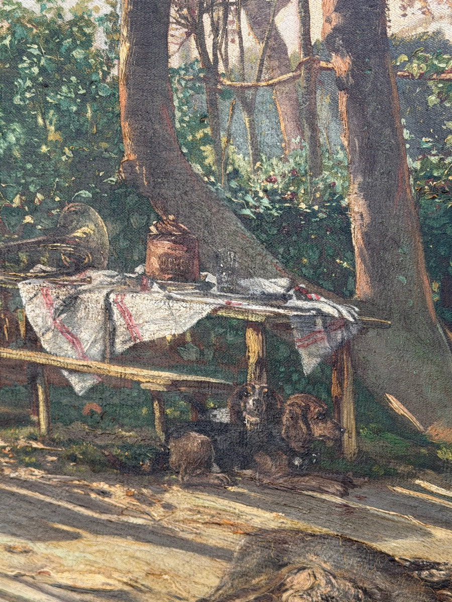 Félix Haffner le retour de chasse 170/150cm-photo-2