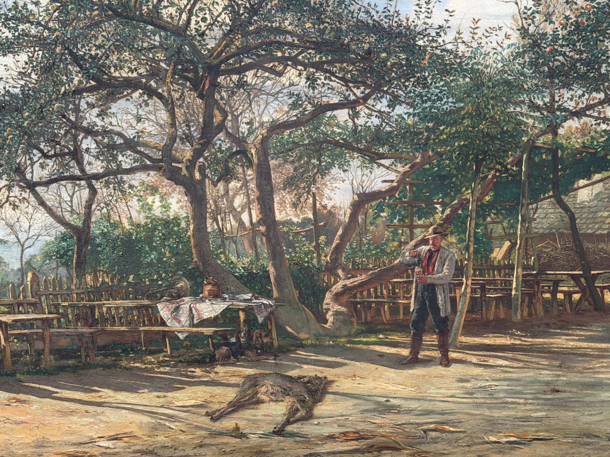 Félix Haffner le retour de chasse 170/150cm-photo-5