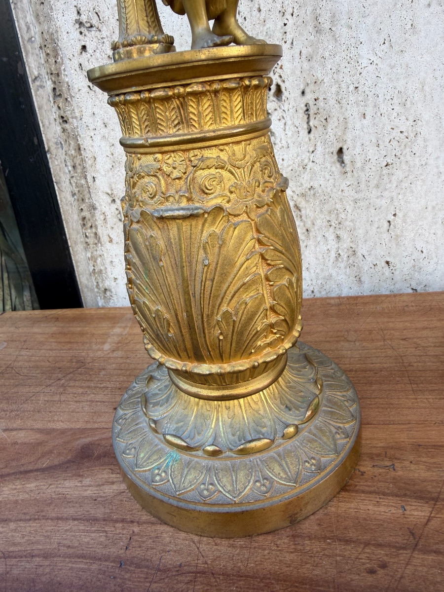 Pair Of Empire Candelabras Early 19th Century-photo-1