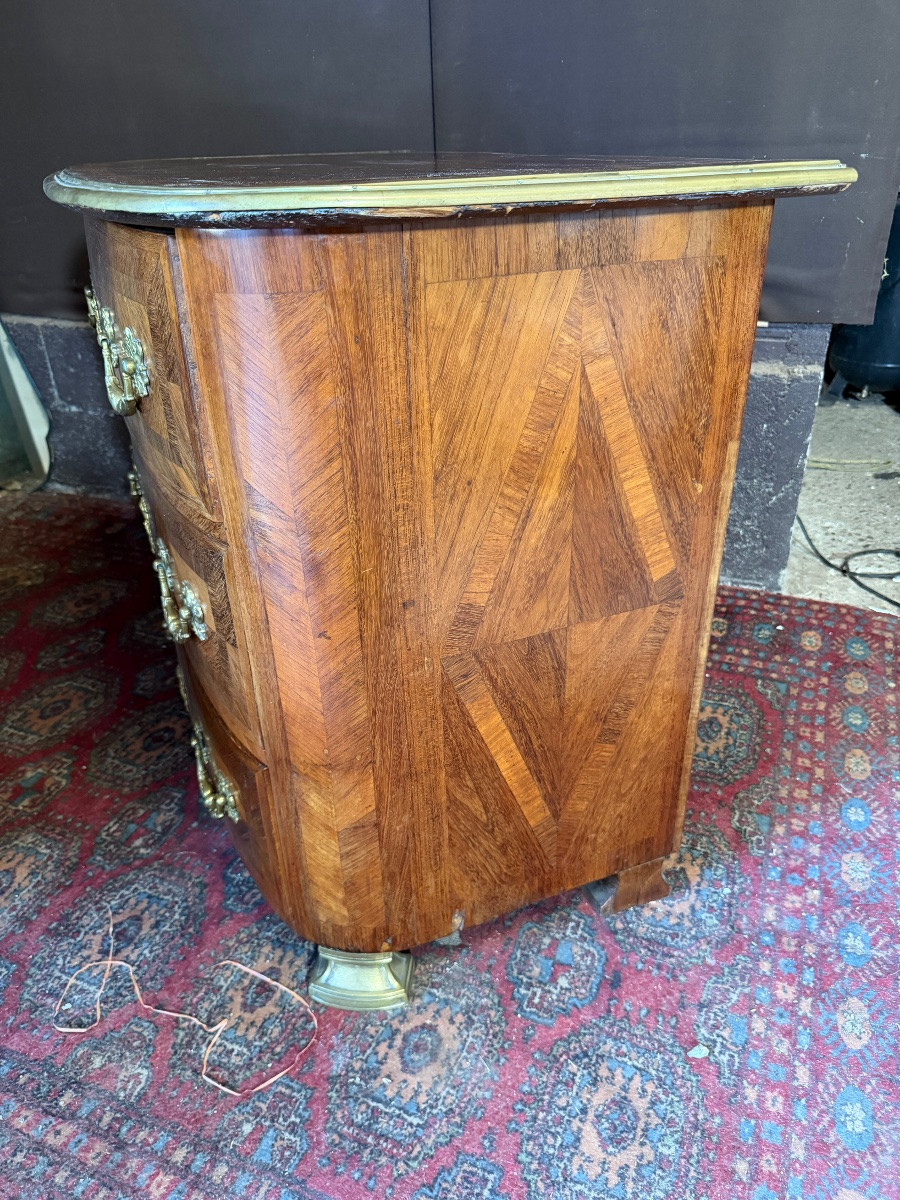 Commode Louis XIV en marqueterie attribué à Thomas Hache -photo-3