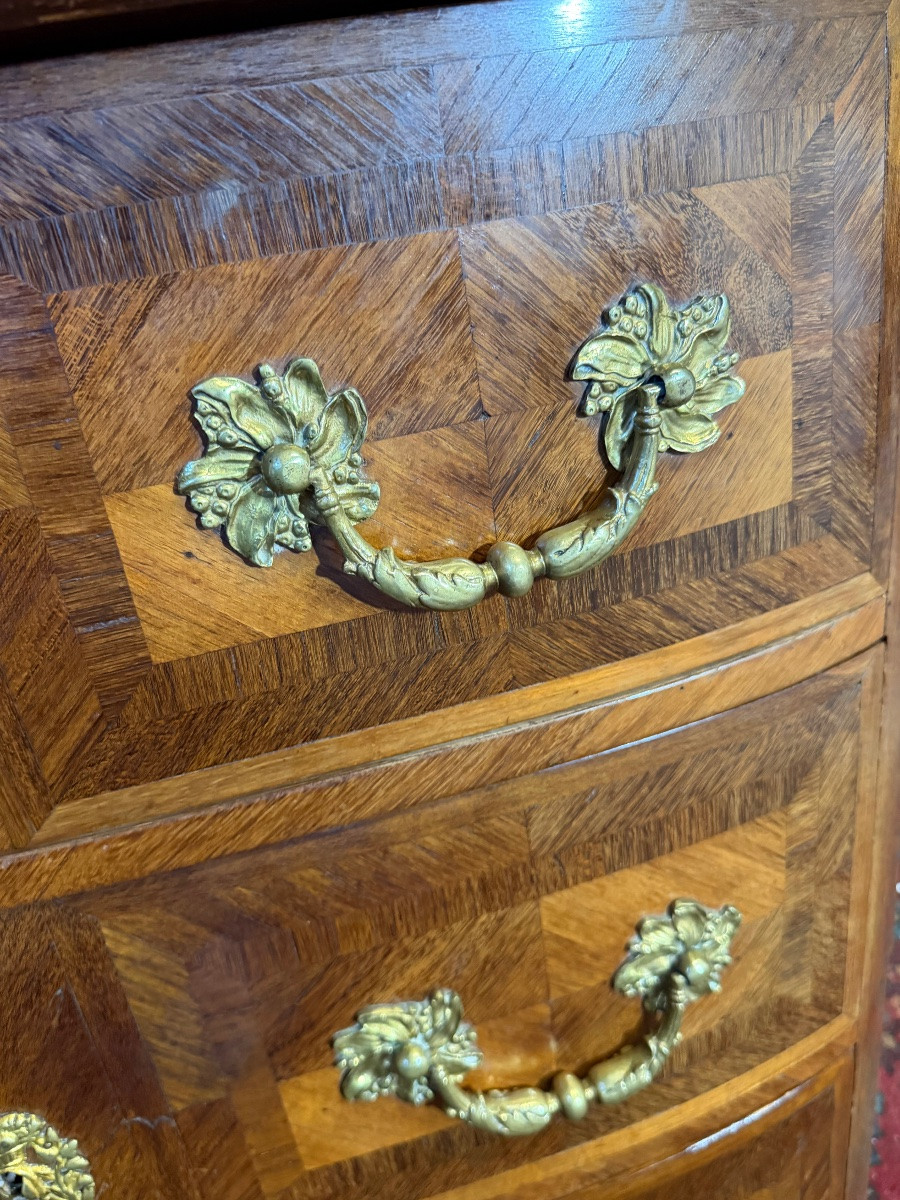 Commode Louis XIV en marqueterie attribué à Thomas Hache -photo-2