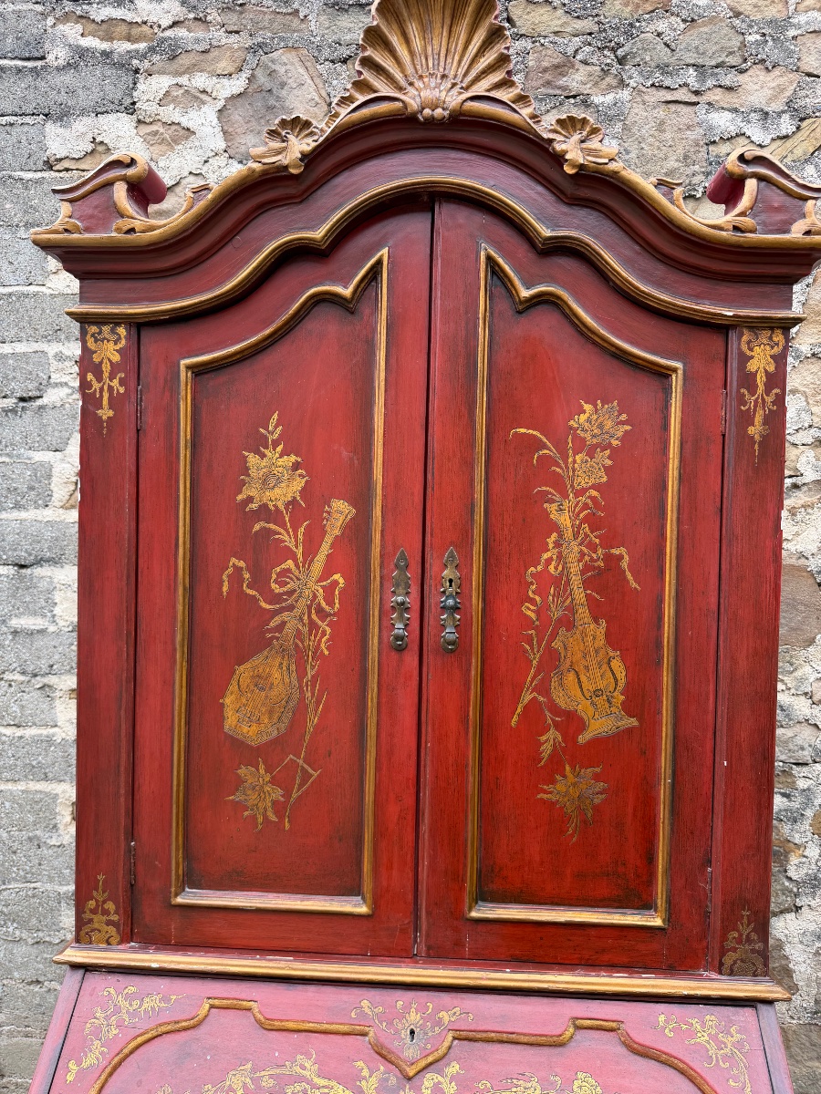 Scriban Two-body Painted Chinese Decor-photo-3