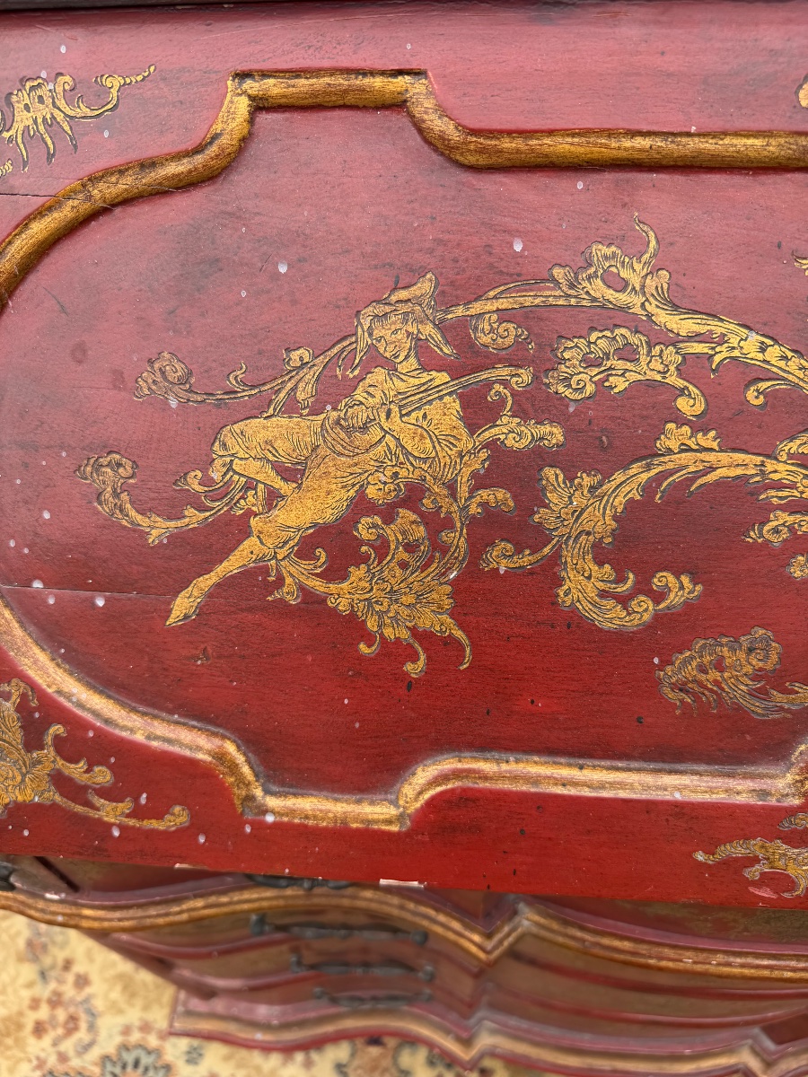 Scriban Two-body Painted Chinese Decor-photo-6