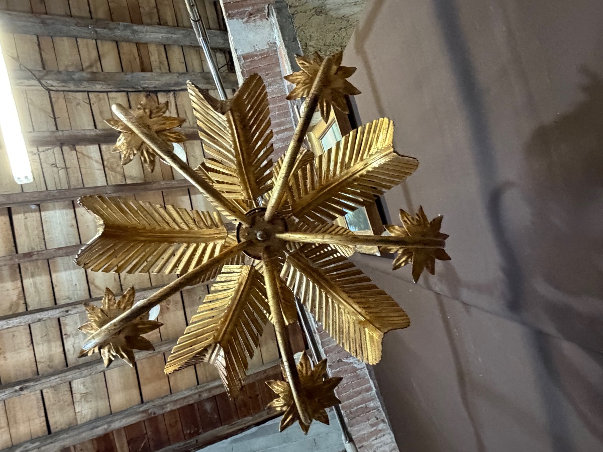 Coconut Palm Chandelier By Chanel From The '70s-photo-2