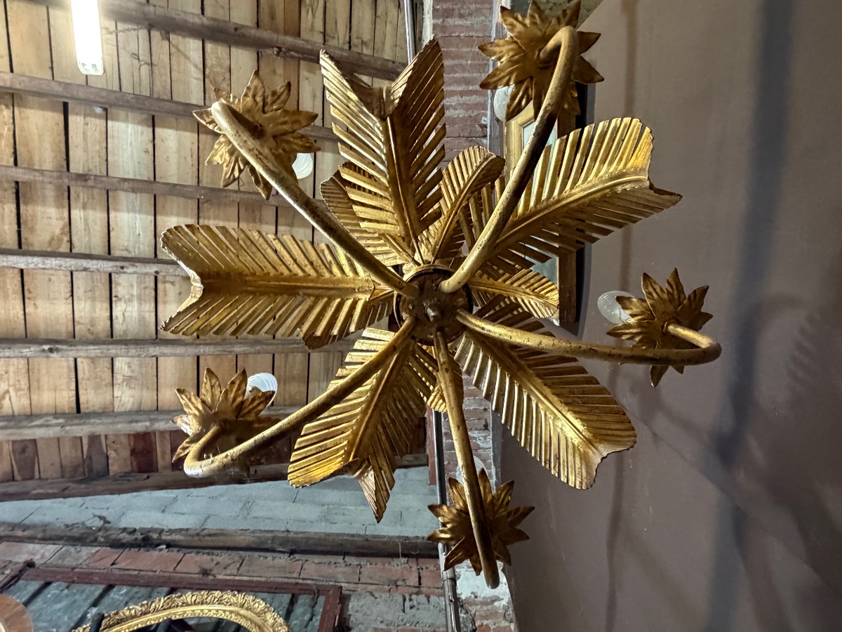 Coconut Palm Chandelier By Chanel From The '70s-photo-3