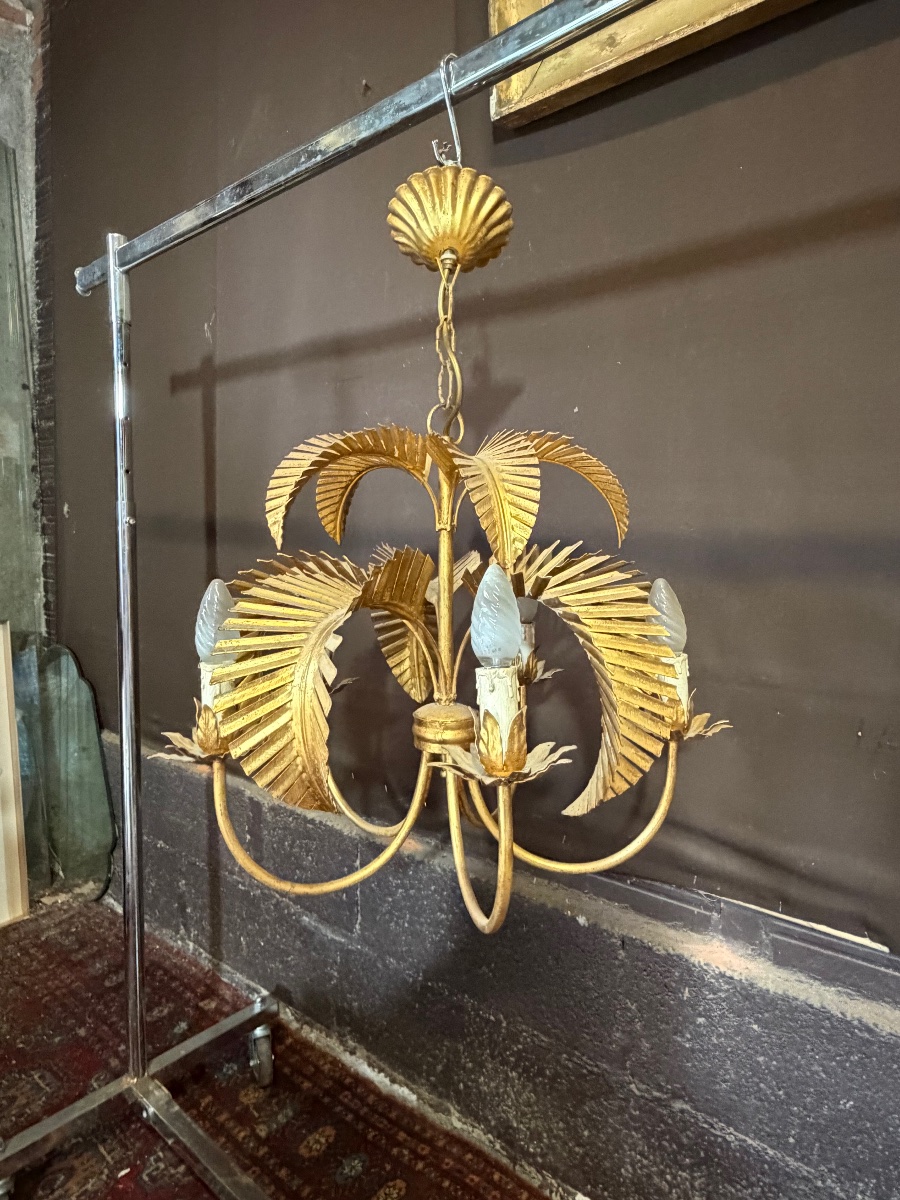 Coconut Palm Chandelier By Chanel From The '70s-photo-5