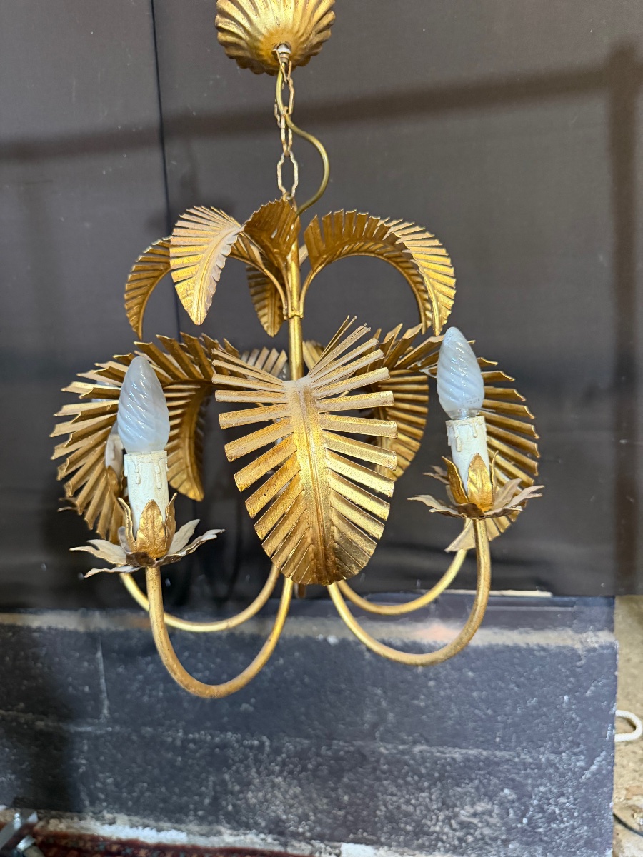 Coconut Palm Chandelier By Chanel From The '70s