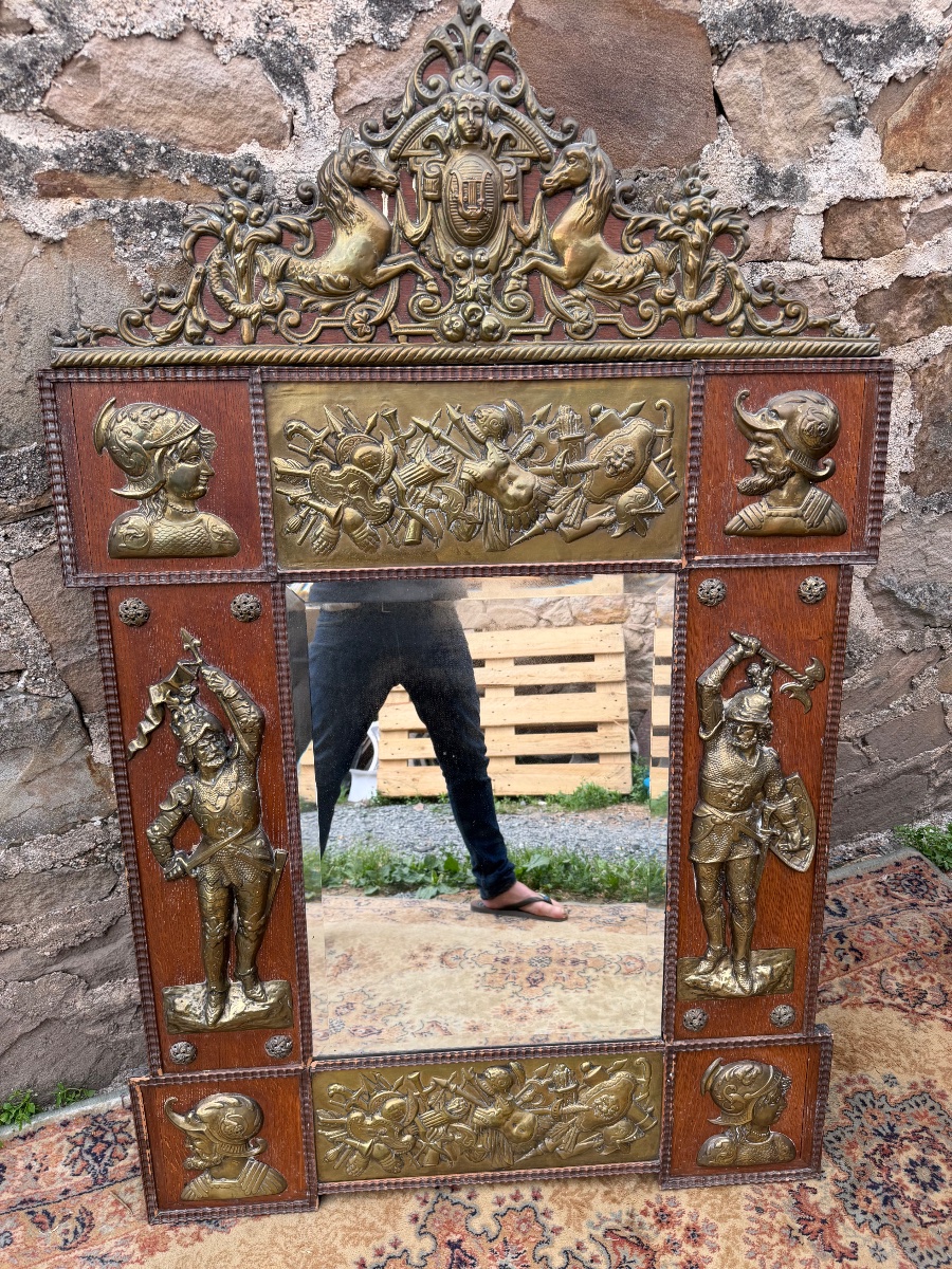 Large Renaissance-style Mirror (151 Cm)-photo-4