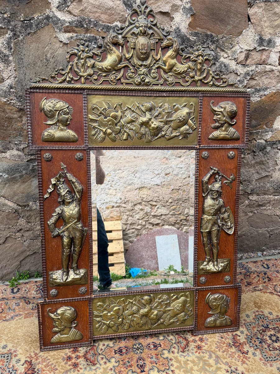 Large Renaissance-style Mirror (151 Cm)-photo-4