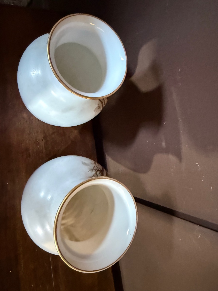 Pair Of Opaline Vases-photo-2