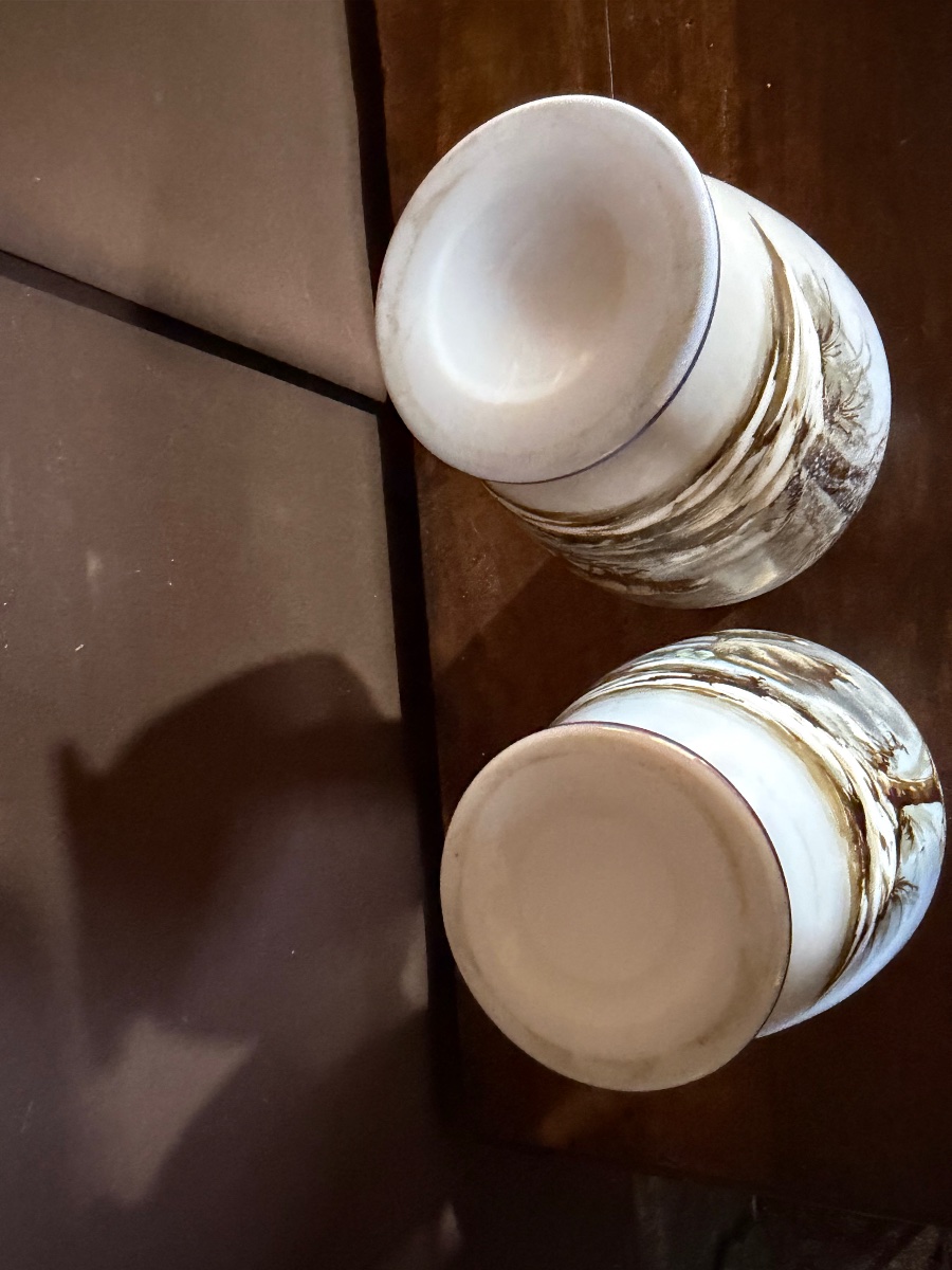 Pair Of Opaline Vases-photo-3