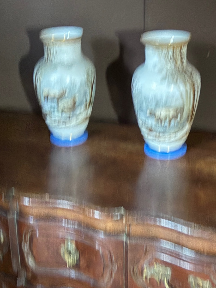 Pair Of Opaline Vases-photo-4
