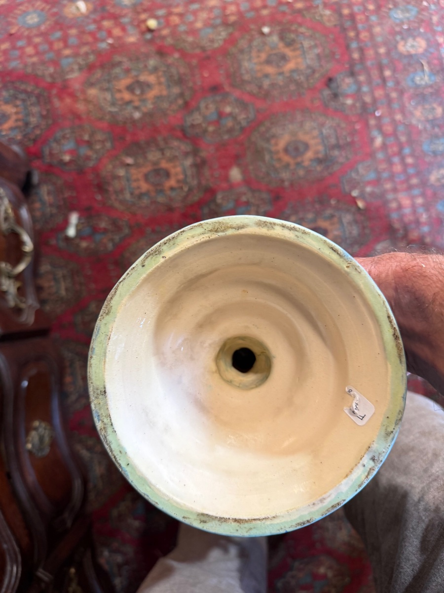 Edmond Lachenal (1855-1948) Large Art Nouveau Ewer-photo-5