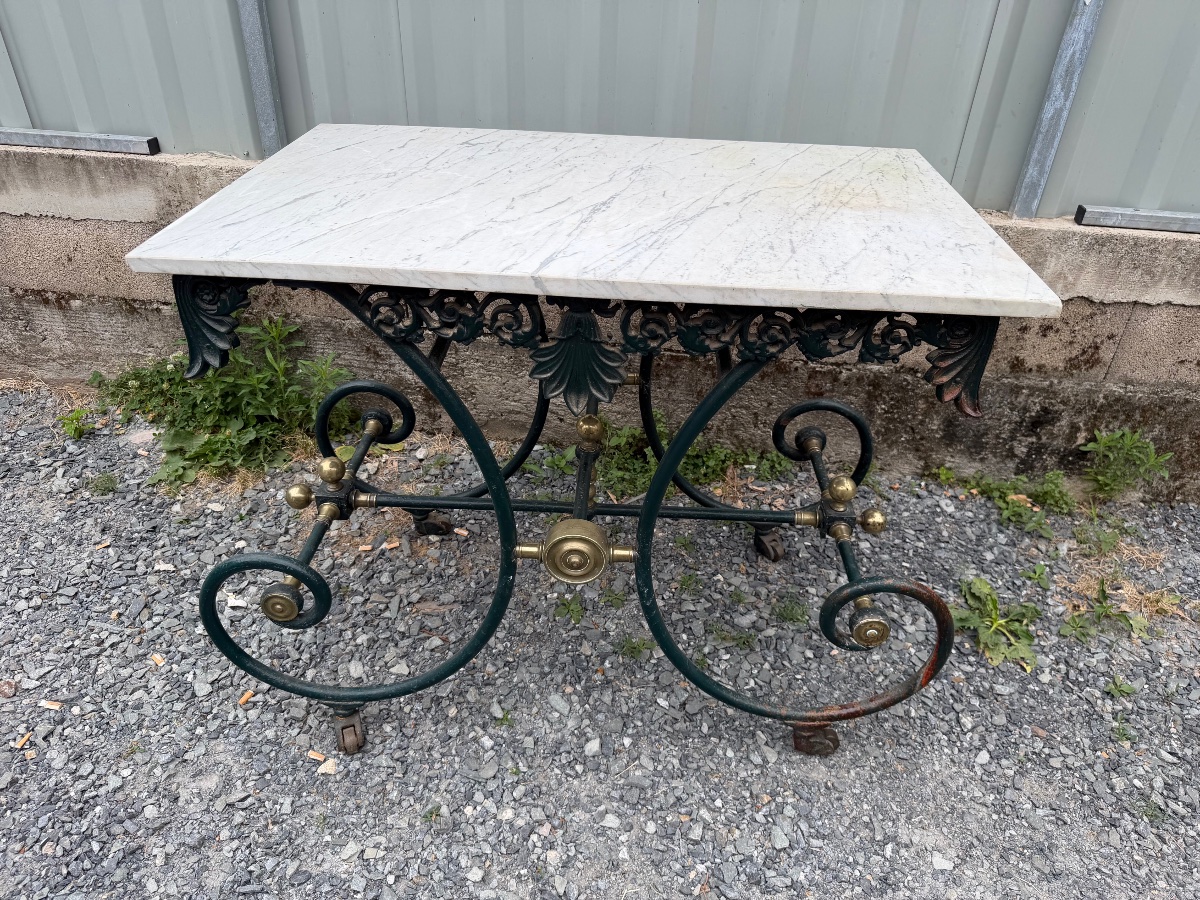 Table de boucher en fonte XIXe -photo-2