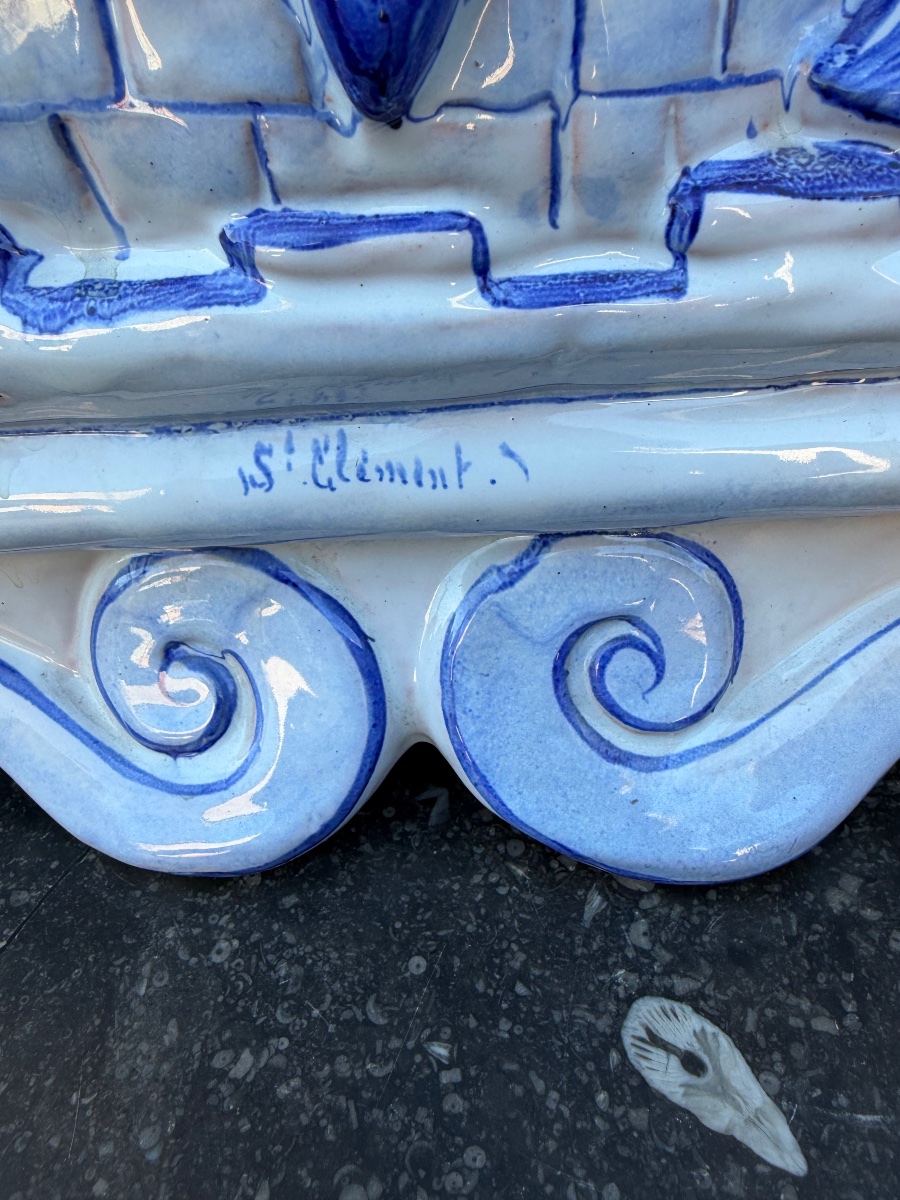 Large Fireplace Mantelpiece From Saint-clément By Gallé -photo-2