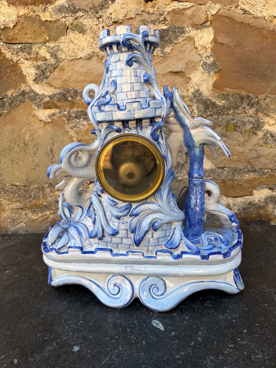 Large Fireplace Mantelpiece From Saint-clément By Gallé -photo-3