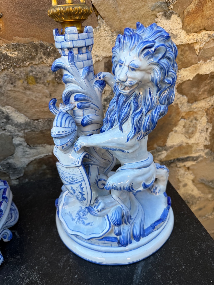 Large Fireplace Mantelpiece From Saint-clément By Gallé -photo-1